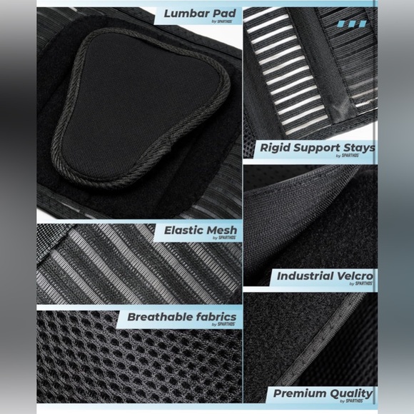 Sparthos Back Brace for Lower Back Pain - Immediate Relief from Sciatica, - Picture 6 of 14